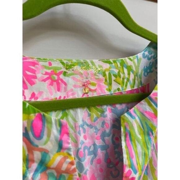 Lilly Pulitzer tunic blouse size large - Picture 4 of 5